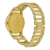 Calvin Klein Stately White Dial Gold Steel Strap Watch for Women - K3G2352W Authentic Buy Shop Now