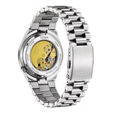 Citizen Tsuyosa Automatic Orange Dial Silver Steel Strap Watch For Men - NJ0151-88Z Authentic Buy Shop Now
