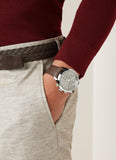 Hugo Boss Grand Prix Grey Dial Brown Leather Strap Watch for Men - 1513476 Authentic Buy Shop Now