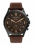 Fossil Forrester Chronograph Black Dial Brown Leather Strap Watch for Men - FS5608 Authentic Buy Shop Now
