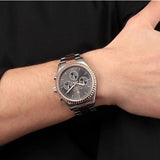 Maserati Competizione Analog Black Dial Two Tone Stainless Steel Strap Watch For Men - R8853100020 Authentic Buy Shop Now