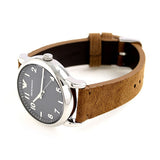 Emporio Armani Luigi Quartz Gray Dial Brown Leather Strap Watch For Men - AR11070 Authentic Buy Shop Now
