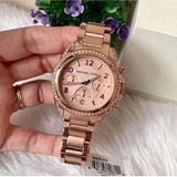 Michael Kors Blair Rose Gold Dial Rose Gold Steel Strap Watch for Women - MK5263 Authentic Buy Shop Now