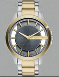 Armani Exchange Hampton Chronograph Grey Dial Two Tone Steel Strap Watch For Men - AX2403 Authentic Buy Shop Now