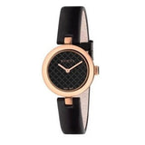 Gucci Diamantissima Quartz Black Dial Black Leather Strap Watch for Women - YA141401 Authentic Buy Shop Now