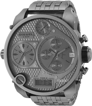 Diesel Mr Daddy 1.0 Gray Dial Gray Stainless Steel Watch For Men - DZ7247 Authentic Buy Shop Now