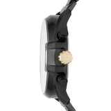 Diesel Mega Chief Chronograph Grey Dial Black Steel Strap Watch For Men - DZ4479 Authentic Buy Shop Now