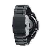 Diesel Mega Chief Chronograph Black Dial Black Steel Strap Watch For Men - DZ4355 Authentic Buy Shop Now