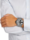 Diesel Mr. Daddy Chronograph Silver Dial Silver Steel Strap Watch For Men - DZ7421 Authentic Buy Shop Now