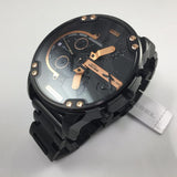 Diesel Big Daddy Chronograph Black Dial Black Steel Strap Watch For Men - DZ7312 Authentic Buy Shop Now
