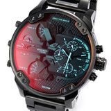 Diesel Mr Daddy 2.0 Chronograph Black Dial Black Steel Strap Watch For Men - DZ7395 Authentic Buy Shop Now