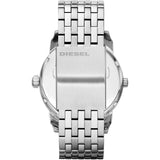 Diesel Mini Daddy Dual Time Silver Dial Stainless Steel Watch For Men - DZ7305 Authentic Buy Shop Now
