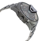 Diesel Uber Chief Black Dial Grey Stainless Steel Strap Watch For Men - DZ7372 Authentic Buy Shop Now