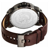Diesel Little Daddy SBA Small Sized Grey Dial Brown Leather Strap Watch For Men - DZ7258 Authentic Buy Shop Now