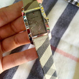 Burberry The Pioneer Grey Dial Leather Strap Watch for Women - BU9504 Authentic Buy Shop Now