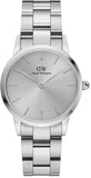 Daniel Wellington Iconic Link Unitone Silver Dial Silver Steel Strap Watch For Women - DW00100402 Authentic Buy Shop Now