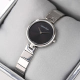 Calvin Klein Authentic Black Dial Silver Steel Strap Watch for Women - K8G23141 Authentic Buy Shop Now