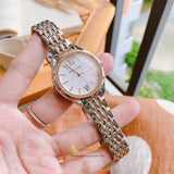 Michael Kors Mindy Three Hand White Dial Two Tone Steel Strap Watch For Women - MK7077 Authentic Buy Shop Now