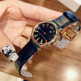 Marc Jacobs Roxy Black Dial Black Leather Strap Watch for Women - MJ1592 Authentic Buy Shop Now