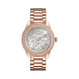 Bulova Crystal Silver Dial Rose Gold Steel Strap Watch for Women - 97N101 Authentic Buy Shop Now