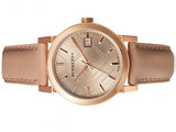 Burberry The City Beige Dial Beige Leather Strap Watch for Women - BU9109 Authentic Buy Shop Now