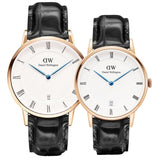 Daniel Wellington Dapper Reading White Dial Black Leather Strap Watch For Women - DW00100118 Authentic Buy Shop Now
