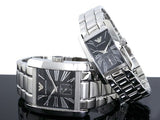 Emporio Armani Classic Black Dial Silver Stainless Steel Strap Watch For Men - AR0156 Authentic Buy Shop Now