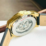 Fossil Everett Automatic Skeleton Black Dial Black Leather Strap Watch for Men - ME3208 Authentic Buy Shop Now