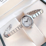 Gucci Diamantissima Quartz Diamonds White Dial Silver Steel Strap Watch For Women - YA141503 Authentic Buy Shop Now