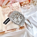 Guess Phoenix Multifunction Crystals Silver Dial Silver Steel Strap Watch For Men - GW0094G1 Authentic Buy Shop Now