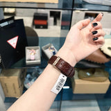 Guess Limelight Analog White Dial Brown Leather Strap Watch For Women - W0775l14 Authentic Buy Shop Now