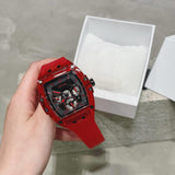 Guess Phoenix Multifunction Black Dial Red Rubber Strap Watch for Men - GW0203G5 Authentic Buy Shop Now
