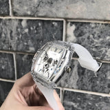 Guess Phoenix Multi Function Silver Dial White Rubber Strap Watch for Men - GW0203G1 Authentic Buy Shop Now