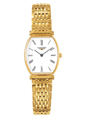 Longines La Grande Classique de Longines Tonneau 22 Yellow Gold Watch for Women - L4.205.2.11.8 Authentic Buy Shop Now