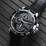 Maserati Ingegno Chronograph Black Dial Black Leather Strap Watch For Men - R8871619004 Authentic Buy Shop Now