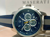 Maserati Royale 44mm Stainless Steel Fiber Strap Watch For Men - R8871637001 Authentic Buy Shop Now