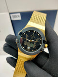 Maserati Potenza Quartz Black Dial Gold Mesh Bracelet Watch For Men - R8853108006 Authentic Buy Shop Now