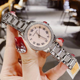 Michael Kors Tibby Multifunction Crystals Pink Dial Silver Steel Strap Watch for Women - MK4686 Authentic Buy Shop Now