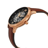 Fossil Neutra Automatic Skeleton Black Dial Brown Leather Strap Watch for Men - ME3195 Authentic Buy Shop Now