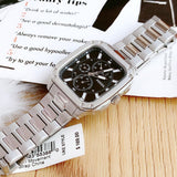 Fossil Inscription Multifunction Black Dial Silver Steel Strap Watch for Men - BQ2655 Authentic Buy Shop Now