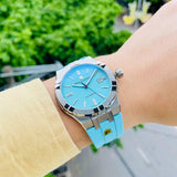 Maurice Lacroix Aikon Automatic Sky Blue Dial Silver Steel Strap Watch For Men - AI6008-SS00F-431-C Authentic Buy Shop Now