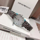 Emporio Armani Classic Quartz Mother of Pearl Dial Silver Steel Strap Watch For Women - AR1602 Authentic Buy Shop Now