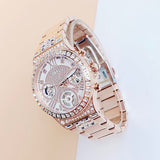 Guess Moonlight Multi Function Diamonds White Dial Rose Gold Steel Strap Watch for Women - GW0320L3 Authentic Buy Shop Now