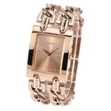 Guess Mod Heavy Metal Rose Gold Dial Rose Gold Steel Strap Watch For Women - W1117L3 Authentic Buy Shop Now