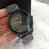 Michael Kors Kinley Silver Dial Black Steel Strap Watch for Women - MK5999 Authentic Buy Shop Now