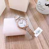 Michael Kors Mindy Three Hand White Dial Two Tone Steel Strap Watch For Women - MK7077 Authentic Buy Shop Now