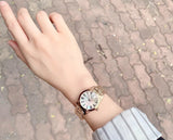 Tissot T Wave Mother of Pearl Dial Rose Gold Steel Strap Watch For Women - T112.210.33.113.00 Authentic Buy Shop Now