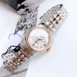 Tissot Ballade Powermatic 80 Mother of Pearl Silver Dial Two Tone Steel Strap Watch For Women - T108.208.22.117.00 Authentic Buy Shop Now