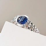 Versace Daphnis Analog Blue Dial Silver Steel Strap Watch for Women - VEOCA0124 Authentic Buy Shop Now