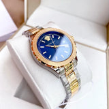 Versace Hellenyium Blue Dial Two Tone Steel Strap Watch for Women - V12060017 Authentic Buy Shop Now